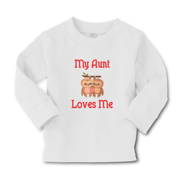 Baby Clothes My Aunt Loves Me and An Sloths Are Hanging on The Tree Branch - Cute Rascals