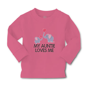 Baby Clothes My Auntie Loves Me! with Cute Elephants Playing Boy & Girl Clothes