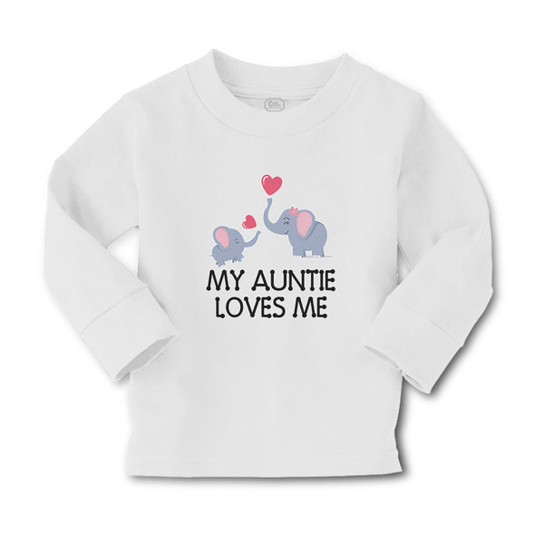 Baby Clothes My Auntie Loves Me! with Cute Elephants Playing Boy & Girl Clothes - Cute Rascals