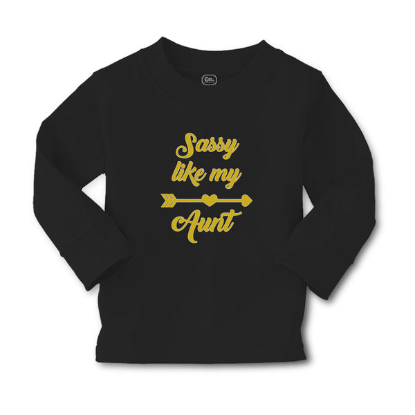 Baby Clothes Sassy like My Aunt with Golden Heart and Arrow Pattern Cotton - Cute Rascals