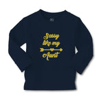 Baby Clothes Sassy like My Aunt with Golden Heart and Arrow Pattern Cotton - Cute Rascals