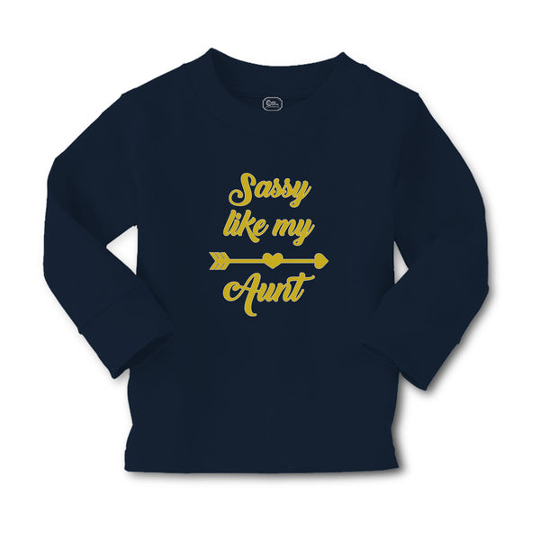 Baby Clothes Sassy like My Aunt with Golden Heart and Arrow Pattern Cotton - Cute Rascals