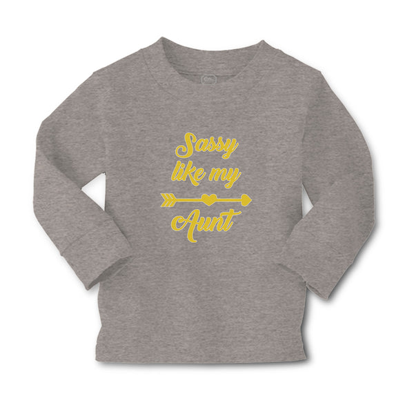 Baby Clothes Sassy like My Aunt with Golden Heart and Arrow Pattern Cotton - Cute Rascals