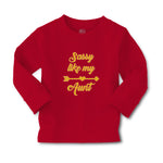Baby Clothes Sassy like My Aunt with Golden Heart and Arrow Pattern Cotton - Cute Rascals