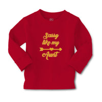 Baby Clothes Sassy like My Aunt with Golden Heart and Arrow Pattern Cotton - Cute Rascals