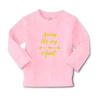 Baby Clothes Sassy like My Aunt with Golden Heart and Arrow Pattern Cotton - Cute Rascals