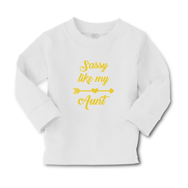 Baby Clothes Sassy like My Aunt with Golden Heart and Arrow Pattern Cotton - Cute Rascals