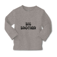 Baby Clothes Big Brother Striped Pattern with Little Silhouette Hearts Cotton - Cute Rascals