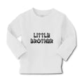 Baby Clothes Little Brother Striped Pattern with Little Silhouette Hearts Cotton