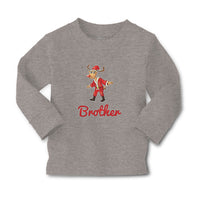Baby Clothes Brother and A Deer in An Christmas Santa Claus's Costume with Horns - Cute Rascals