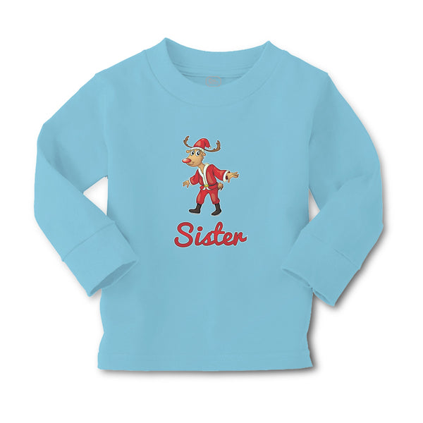 Baby Clothes Sister and A Deer in An Christmas Santa Claus's Costume with Horns - Cute Rascals