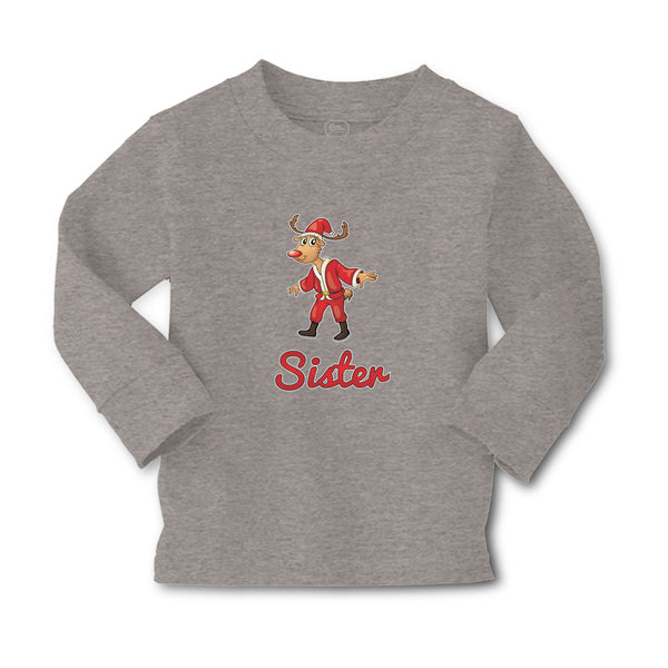 Baby Clothes Sister and A Deer in An Christmas Santa Claus's Costume with Horns - Cute Rascals