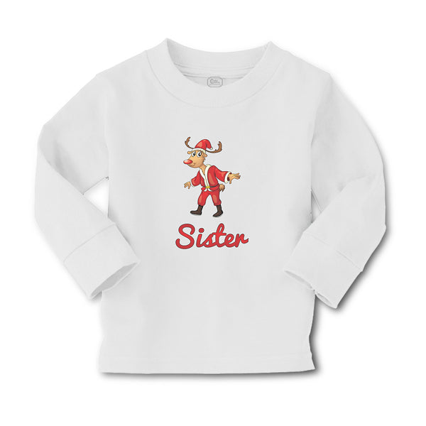 Baby Clothes Sister and A Deer in An Christmas Santa Claus's Costume with Horns - Cute Rascals