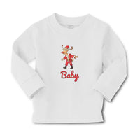 Baby Clothes Baby and A Deer in An Christmas Santa Claus's Costume with Horns - Cute Rascals