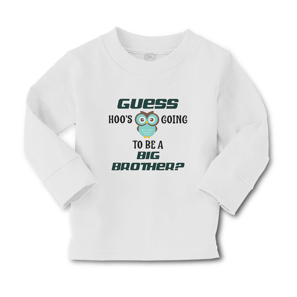 Baby Clothes Guess Hoo's Going to Be A Big Brother Boy & Girl Clothes Cotton - Cute Rascals