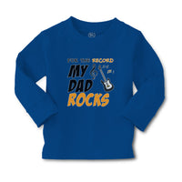 Baby Clothes For The Record My Dad Rocks Boy & Girl Clothes Cotton - Cute Rascals