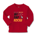 Baby Clothes For The Record My Dad Rocks Boy & Girl Clothes Cotton