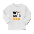 Baby Clothes For The Record My Dad Rocks Boy & Girl Clothes Cotton