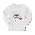 Baby Clothes I Hooked Daddy's Heart Boy & Girl Clothes Cotton - Cute Rascals