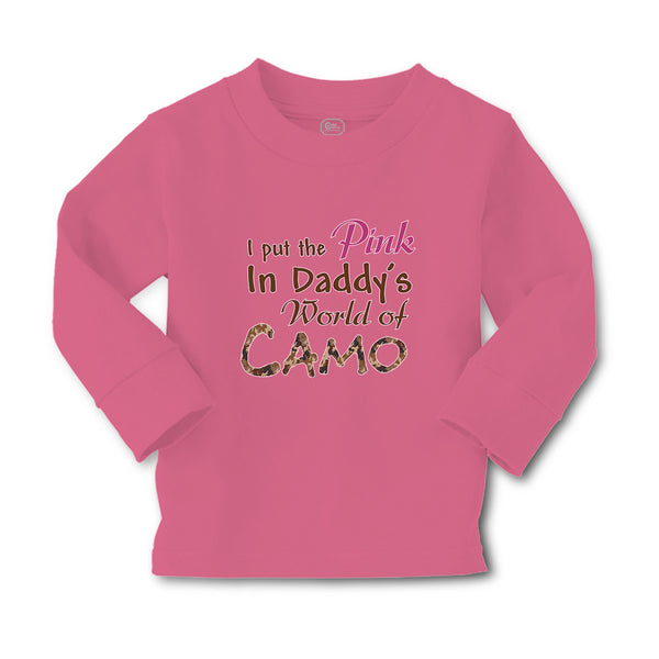 Baby Clothes I Put The Pink in Daddy's World of Camo Boy & Girl Clothes Cotton - Cute Rascals