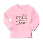 Baby Clothes I Put The Pink in Daddy's World of Camo Boy & Girl Clothes Cotton - Cute Rascals