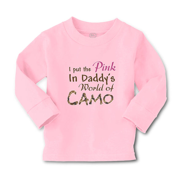 Baby Clothes I Put The Pink in Daddy's World of Camo Boy & Girl Clothes Cotton - Cute Rascals