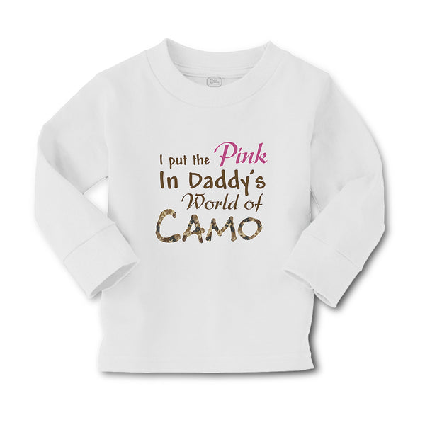 Baby Clothes I Put The Pink in Daddy's World of Camo Boy & Girl Clothes Cotton - Cute Rascals