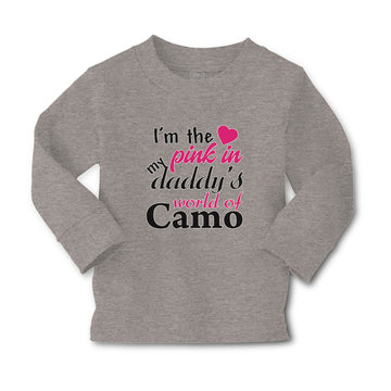 Baby Clothes I'M The Pink in My Daddy's World of Camo Boy & Girl Clothes Cotton