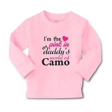 Baby Clothes I'M The Pink in My Daddy's World of Camo Boy & Girl Clothes Cotton