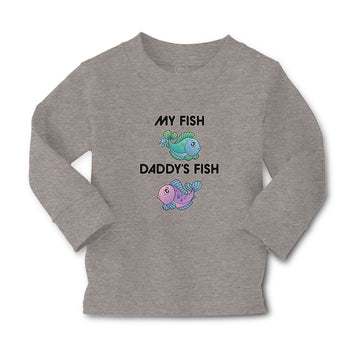 Baby Clothes My Fish Daddy's Fish Boy & Girl Clothes Cotton