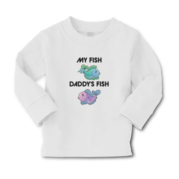 Baby Clothes My Fish Daddy's Fish Boy & Girl Clothes Cotton