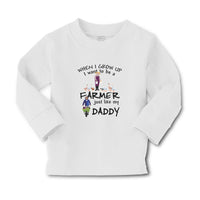 Baby Clothes When I Grow up I Want to Be A Farmer Just like My Daddy Cotton - Cute Rascals