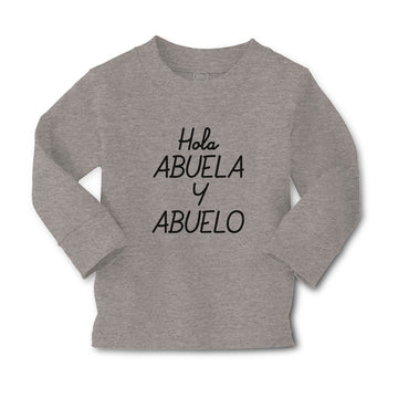 Baby Clothes Hola Abuela Y Abuelo Boy & Girl Clothes Cotton