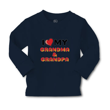 Baby Clothes I Love My Grandma & Grandpa Boy & Girl Clothes Cotton