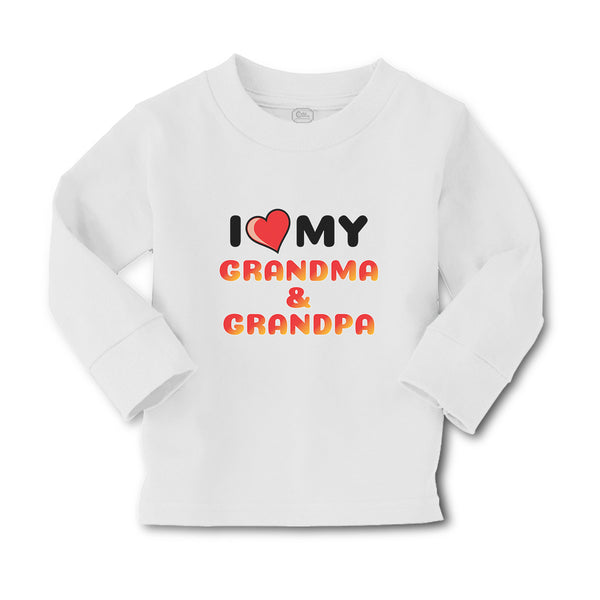 Baby Clothes I Love My Grandma & Grandpa Boy & Girl Clothes Cotton - Cute Rascals