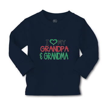 Baby Clothes I Love My Grandpa & Grandma Boy & Girl Clothes Cotton