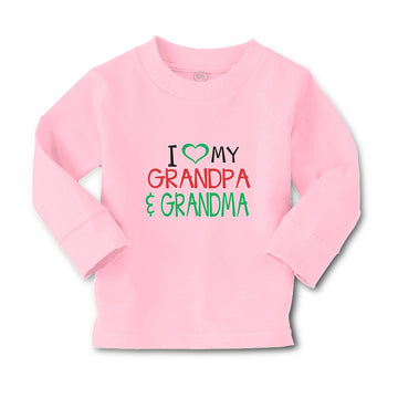 Baby Clothes I Love My Grandpa & Grandma Boy & Girl Clothes Cotton