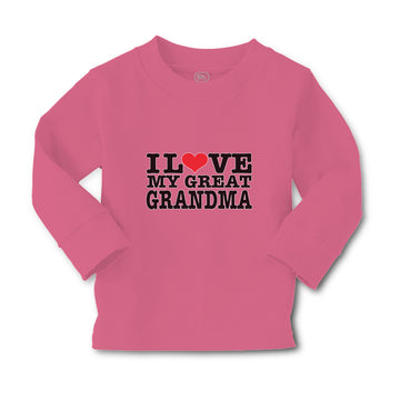 Baby Clothes I Love My Great Grandma Boy & Girl Clothes Cotton