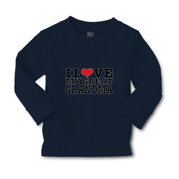 Baby Clothes I Love My Great Grandma Boy & Girl Clothes Cotton
