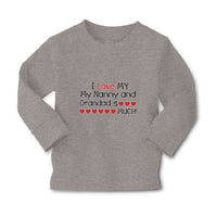 Baby Clothes I Love My My Nanny and Grandad So Much! Boy & Girl Clothes Cotton - Cute Rascals