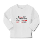Baby Clothes I Love My My Nanny and Grandad So Much! Boy & Girl Clothes Cotton - Cute Rascals