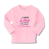 Baby Clothes I Wear Pink for My Great Grandma Boy & Girl Clothes Cotton - Cute Rascals