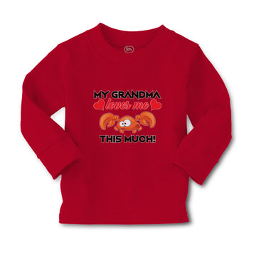 Baby Clothes My Grandma Loves Me This Much! Boy & Girl Clothes Cotton