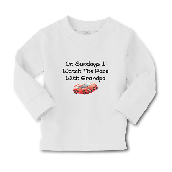 Baby Clothes On Sundays I Watch The Race with Grandpa Boy & Girl Clothes Cotton - Cute Rascals
