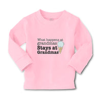 Baby Clothes What Happens at Grandmas Stays at Grandmas and Icecream Cone Cotton - Cute Rascals