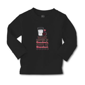 Baby Clothes Happens Grandma's, Stays Grandma's Glass Milk Cookies Cotton