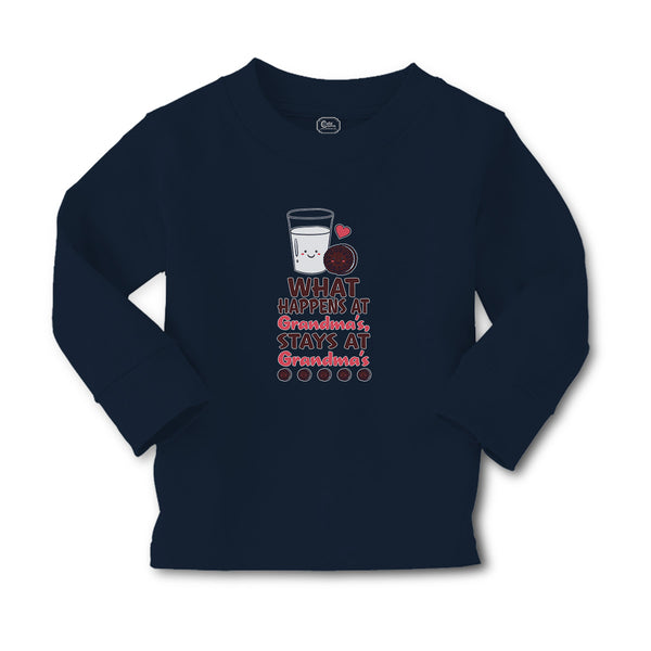 Baby Clothes Happens Grandma's, Stays Grandma's Glass Milk Cookies Cotton - Cute Rascals