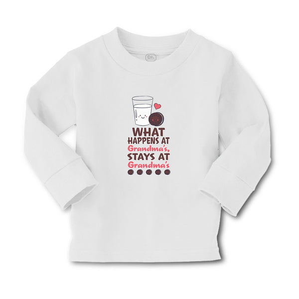 Baby Clothes Happens Grandma's, Stays Grandma's Glass Milk Cookies Cotton - Cute Rascals