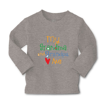Baby Clothes My Grandpa and Grandma Loves Me Grandparents Boy & Girl Clothes