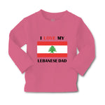 Baby Clothes I Love My Lebanese Dad Father's Day Boy & Girl Clothes Cotton - Cute Rascals